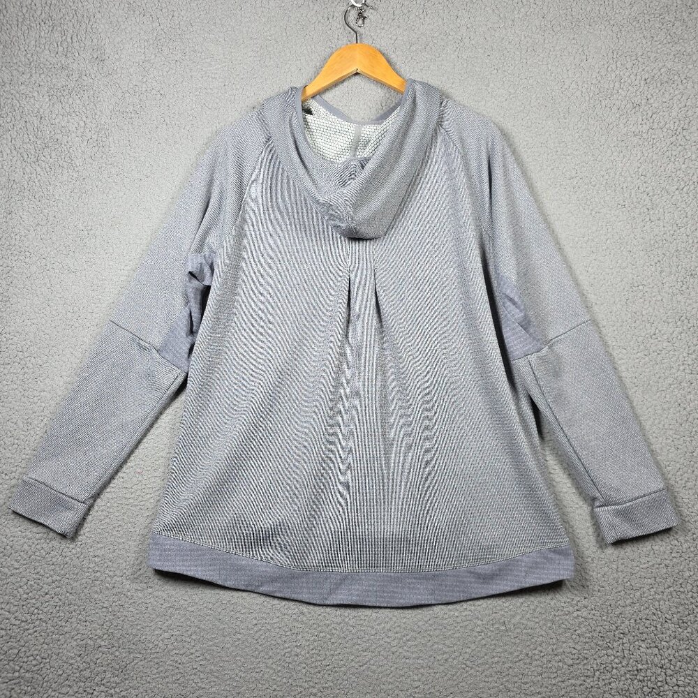 REI Co-Op Sweatshirt Mens XL Gray Hoodie Cowl Neck Slim Fit Stretch Athleisure